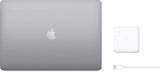 Apple MacBook Pro A1990 (2019) Intel Core i7 (9th Gen) with a base clock speed of 2.6 GHz, turbo boost up to 4.5 GHz