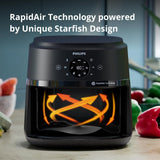 PHILIPS Air Fryer NA231/00 with touch panel, 6.2 Litre, Extra Large - OPEN BOX
