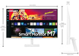 Samsung 32-inch Smart Monitor (LS32BM700UW, Black)