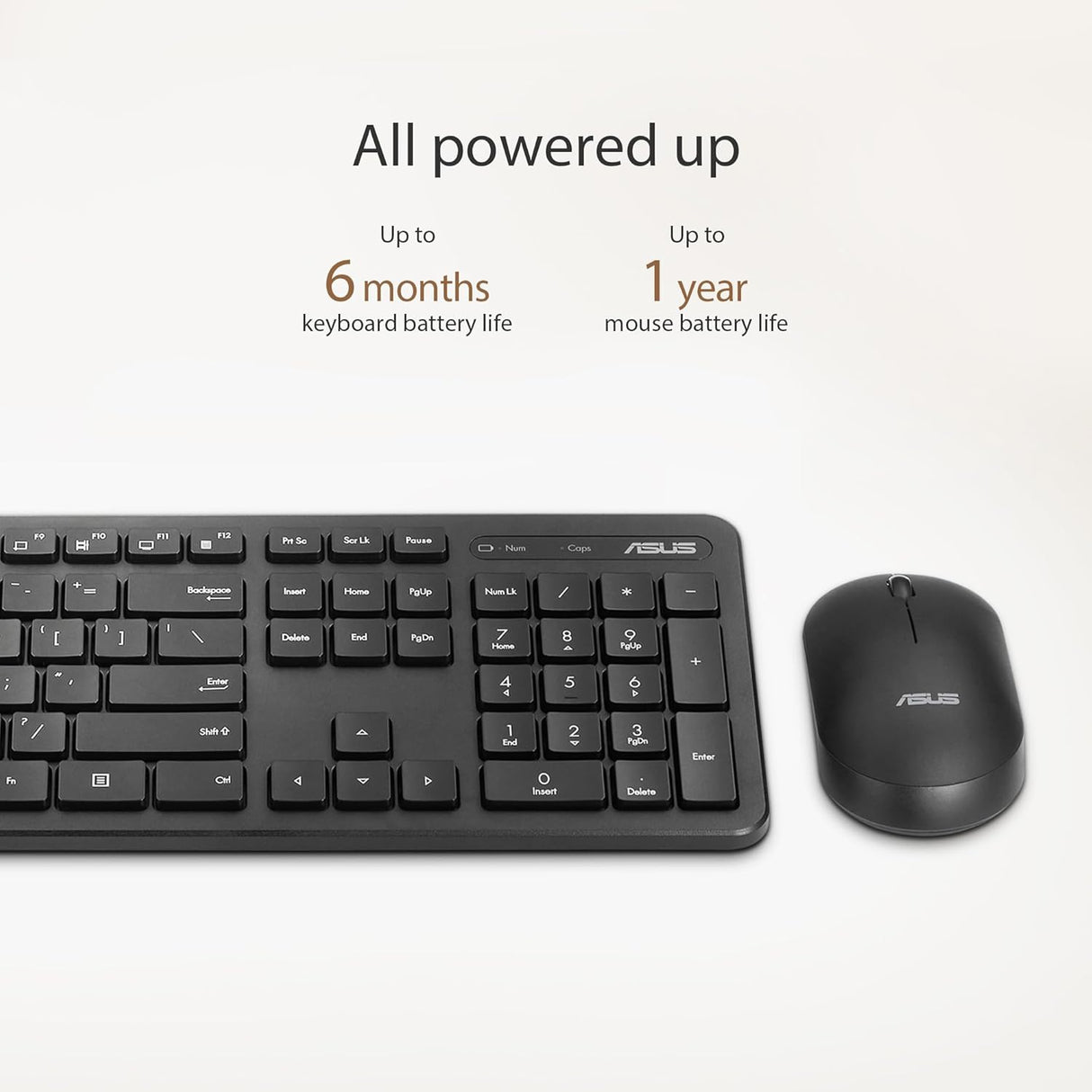 ASUS CW100 Wireless Keyboard and Mouse Combo (Black)