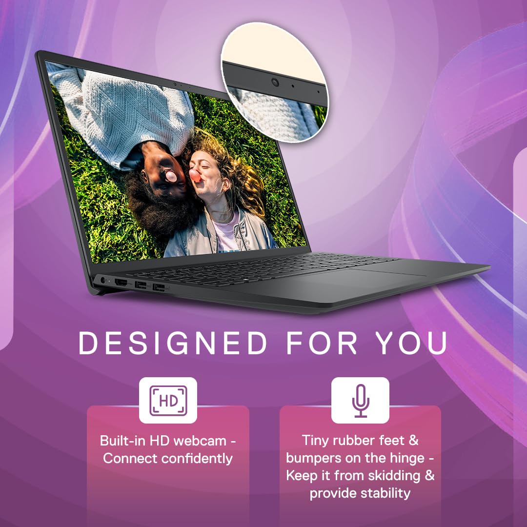 Dell Inspiron 3520 Laptop, 12th Gen Intel Core i5-1235U Processor, 8GB, 512GB SSD, 15.6" (39.62Cms) FHD Display- 3 Side Narrow Border, Win 11 + MSO'21, 2 Tuned Speakers, Black, Thin & Light-1.65Kg (OPENBOX)