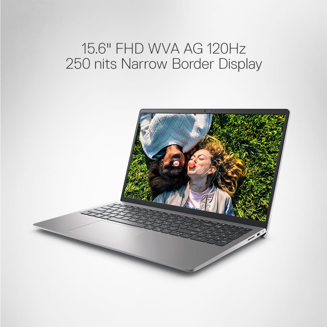 Dell Inspiron 3520 Laptop, 12th Gen Intel Core i5-1235U Processor, 16GB, 512GB, 15.6" (39.62cm) FHD WVA AG 120Hz 250 nits, Backlit KB, Win 11 + MSO'21, 15 Month McAfee, Silver, Thin & Light- 1.65kg