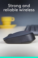 Logitech M170 Wireless Mouse (Black)