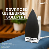 Nero 1000 Watt Dry Iron for clothes with German Coating Technology, Non Stick Soleplate coating | 5 level safety| Anti-Bacterial Coating- OPEN BOX