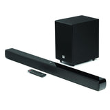 JBL Cinema SB241, Dolby Digital Soundbar with Wired Subwoofer for Extra Deep Bass, 2.1 Channel Home Theatre with Remote, HDMI ARC, Bluetooth & Optical Connectivity (110W) – OPEN BOX