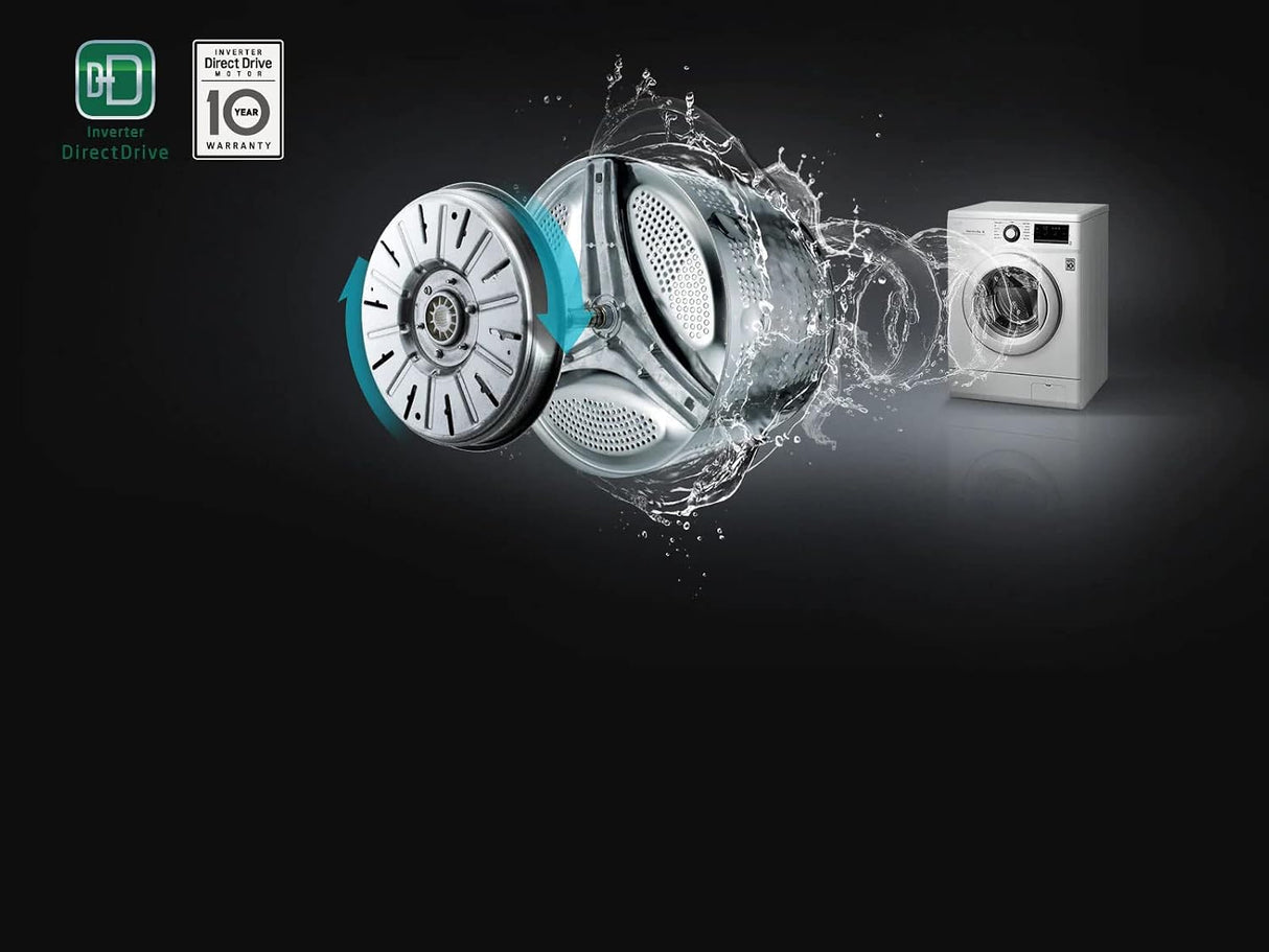 LG 7 KG 5 STAR INVERTER TOUCH CONTROL FULLY-AUTOMATIC FRONT LOAD WASHING MACHINE WITH HEATER (FHM120