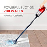 Eureka Forbes Compact 700 Watts Powerful Suction & Blower Vacuum Cleaner with Washable HEPA Filter & 6 Accessories