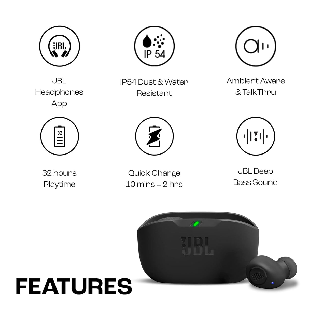 JBL Wave Buds TWS (Black)