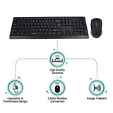 Croma Wireless Keyboard and Mouse Combo (Model: CRXM5104)