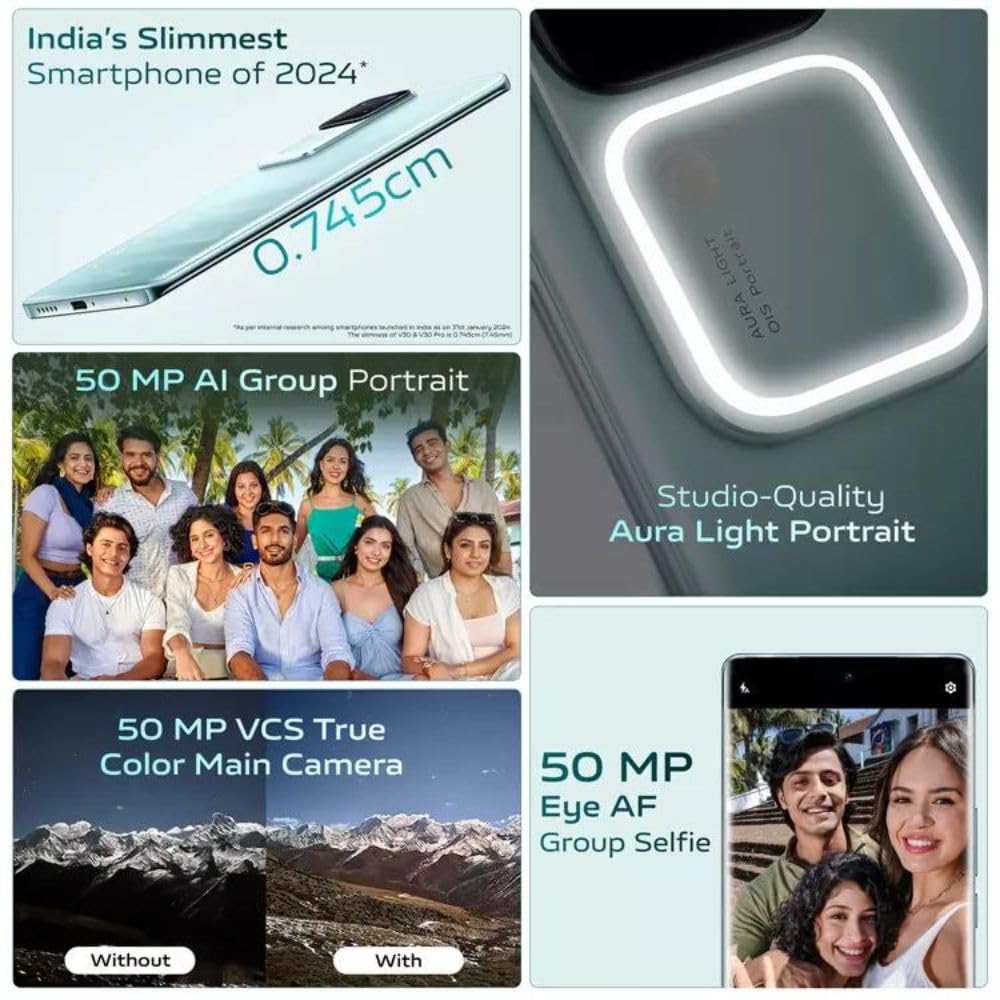 Vivo V30 5G 12GB RAM, 256GB Storage