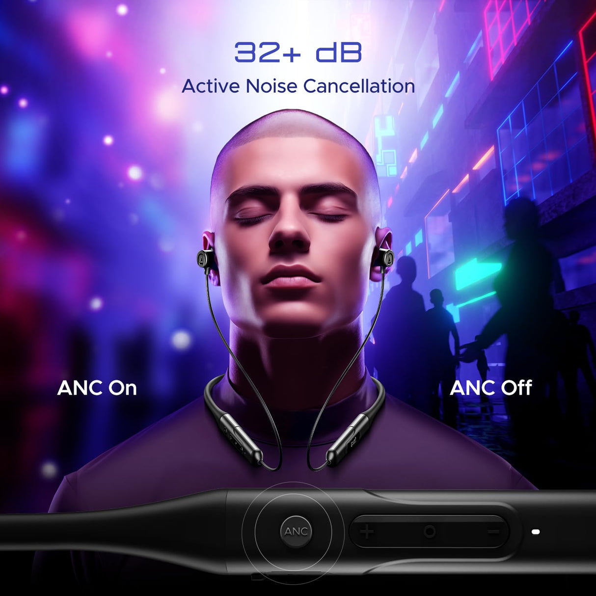 boAt Rockerz 255 ANC Neckband (Black)