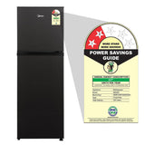 Midea 233L 2 Star Convertible 9-In-1 Inverter Compressor Frost Free Double Door Refrigerator with Multi Air Flow, Smart⁺ Cooling (MDRT359FGI28IN, Active C Fresh Deodorizer, Jazz Black, New 2026)-open box