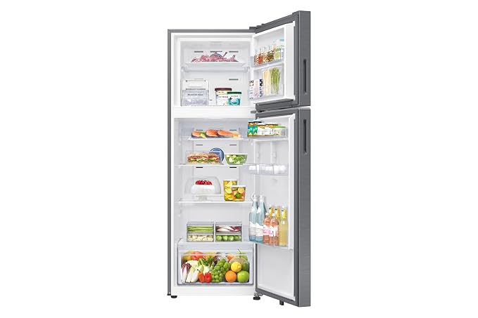 Samsung 330 L, 2 Star, Convertible 5-in-1, Digital Inverter, Frost Free Double Door, WiFi Bespoke AI Refrigerator (RT34HG5A42S8HL, Silver, Light DOI Metal, 2026 Model)-OPEN BOX