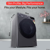LG Smart Choice, 9 Kg, 5 Star, AI Direct Drive Technology, Steam, 6 Motion DD & Wi-Fi Fully-Automatic Front Load Washing Machine (FHP1209Z5M, Intelligent & Convenient Fabric Care, Middle Black)-OPEN BOX