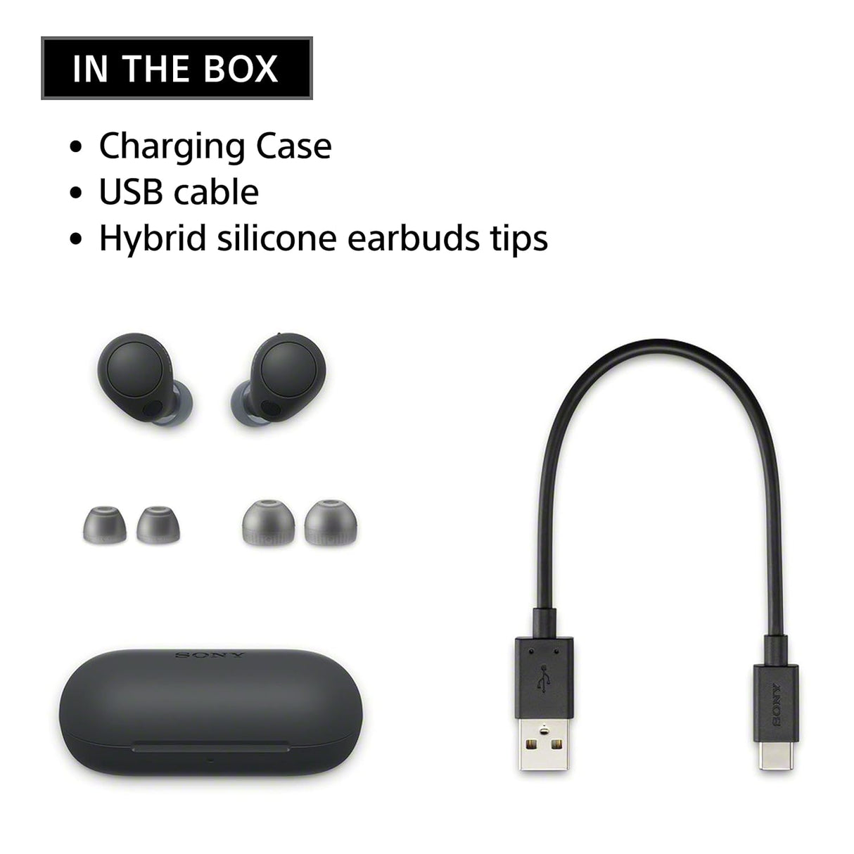 Sony WF-C700N Noise Cancellation Bluetooth Earbuds with Mic, TWS, Up to 20Hrs Battery, Adaptive Sound Control- Black(OPENBOX)