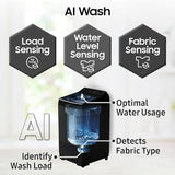 Samsung 8 Kg, 5 Star, AI Wash, AI Energy Mode, Wi-Fi, Ecobubble, AI VRT+, Super Speed, Soft Closing Door, Digital Inverter, Fully-Automatic Top Load Washing Machine (WA80F08S2LTL, Lavender Gray)-OPEN BOX