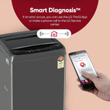 LG 7 Kg 5 Star Smart Inverter Technology Fully Automatic Top Load Washing Machine (T70VBMB1Z, Auto Prewash, Turbodrum, Stainless Steel drum, LED Display, Smart Diagnosis Middle Black)-OPENBOX