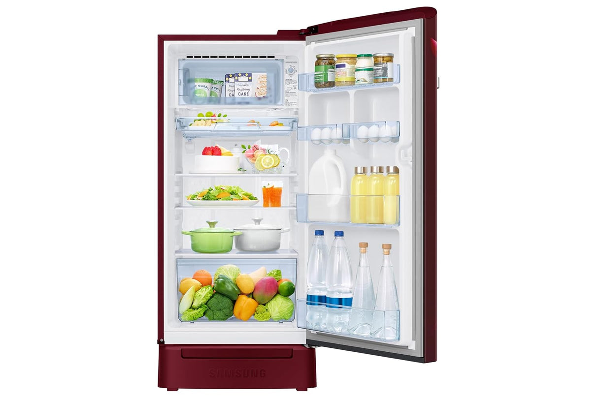 Samsung 189 L, 4 Star, Digital Inverter, Direct-Cool Single Door Refrigerator (RR21H2H24RZ/HL,- OPEN BOX