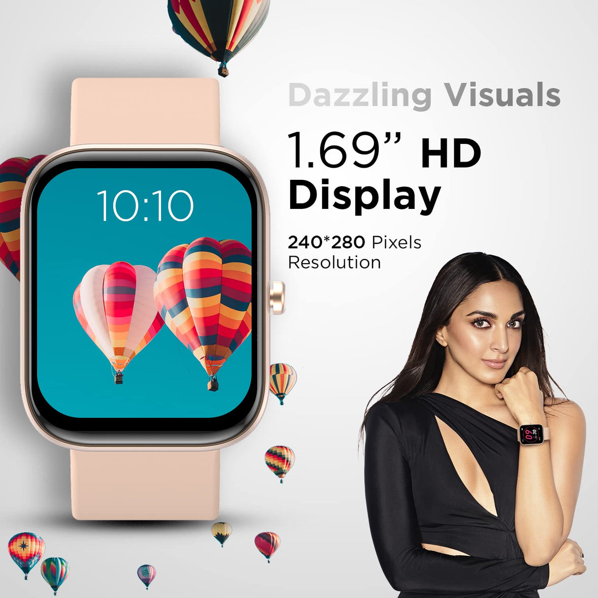 Fire-Boltt Dazzle Plus Smartwatch (Beige)