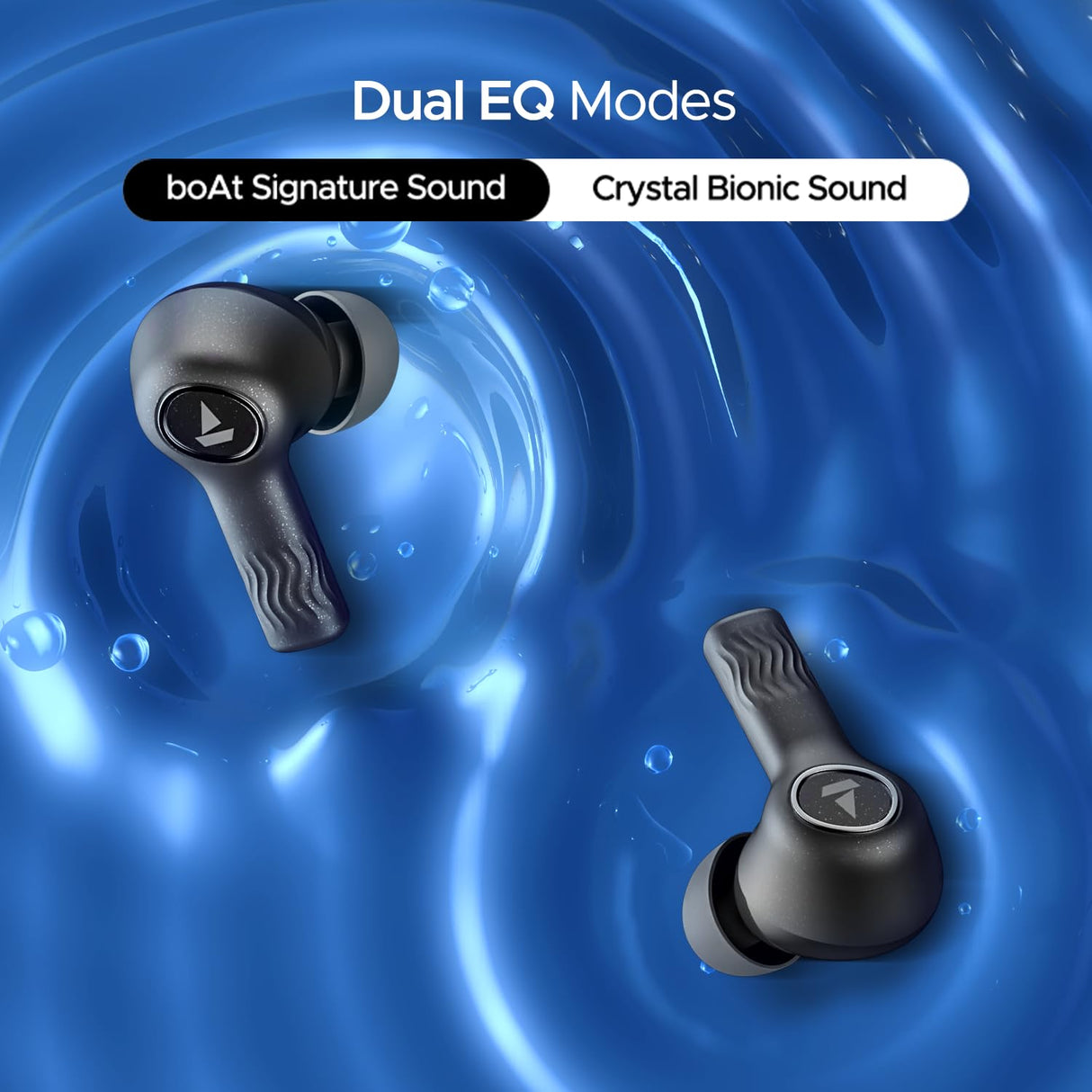 boAt Nirvana Ion ANC TWS Earbuds (Crystal Black) AND (Blazing Comet)