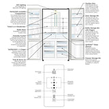 Electrolux 541L Inverter French Door 4 Door Side by Side Frost Free Refrigerator, Bottom Freezer, Ta