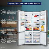 Electrolux 541L Inverter French Door 4 Door Side by Side Frost Free Refrigerator, Bottom Freezer, Ta
