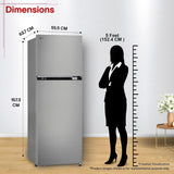 LG 251 L, 1 Star, Frost-Free Smart Inverter Double Door Refrigerator with Smart Mode (GLT2516WWPZ, Shiny Steel, Multi Air Flow Cooling with Max Fresh Zone, 2026 Model)-OPEN BOX