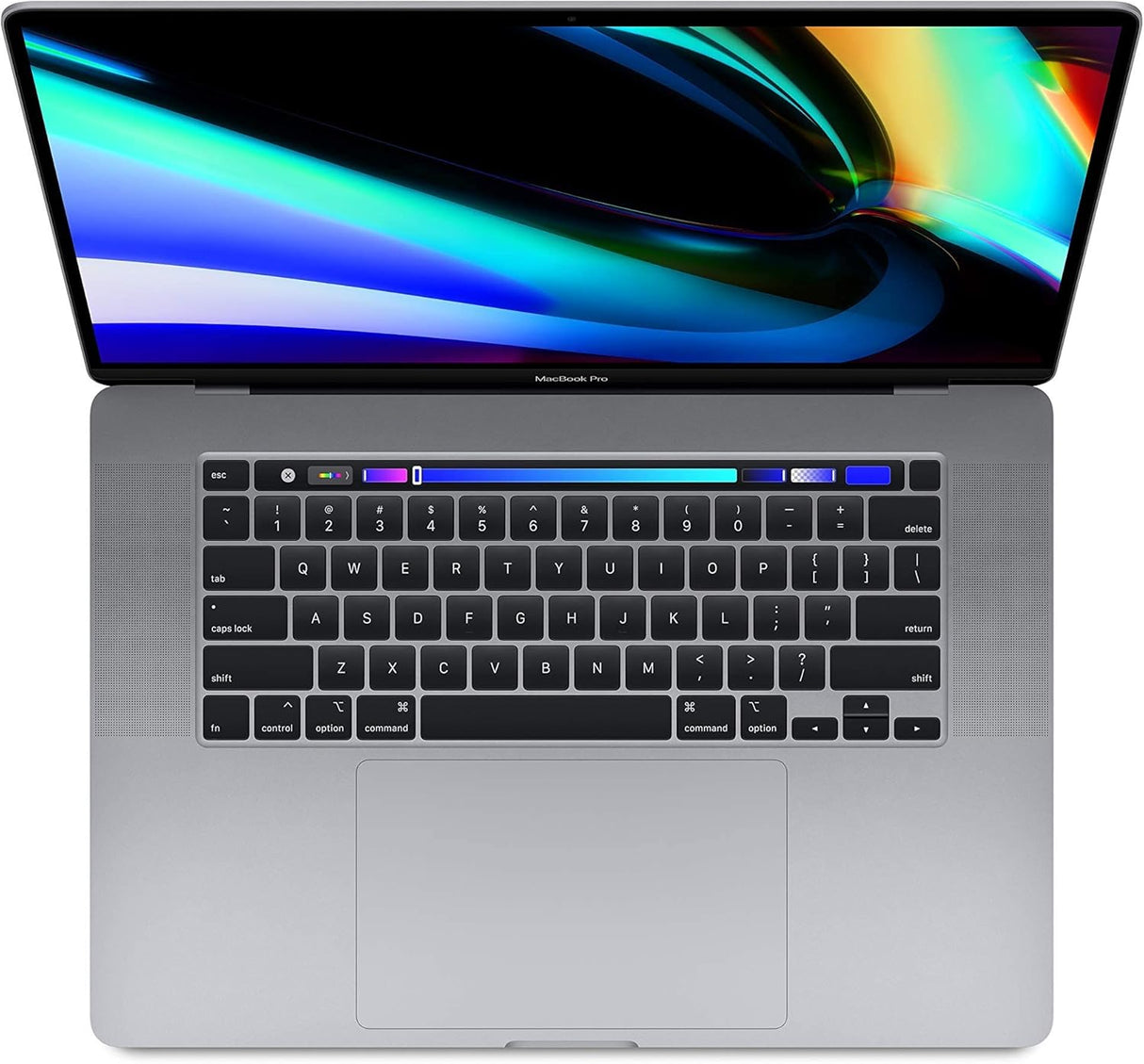 Apple MacBook Pro A1990 (2019) Intel Core i7 (9th Gen) with a base clock speed of 2.6 GHz, turbo boost up to 4.5 GHz