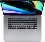 Apple MacBook Pro A1990 (2019) Intel Core i7 (9th Gen) with a base clock speed of 2.6 GHz, turbo boost up to 4.5 GHz
