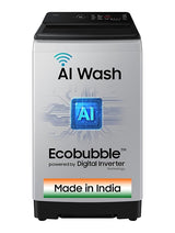 Samsung 8 Kg, 5 Star, AI Wash, AI Energy Mode, Wi-Fi, Ecobubble, AI VRT+, Super Speed, Soft Closing Door, Digital Inverter, Fully-Automatic Top Load Washing Machine (WA80F08S2LTL, Lavender Gray)-OPEN BOX