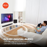 JBL Cinema SB241, Dolby Digital Soundbar with Wired Subwoofer for Extra Deep Bass, 2.1 Channel Home Theatre with Remote, HDMI ARC, Bluetooth & Optical Connectivity (110W) – OPEN BOX