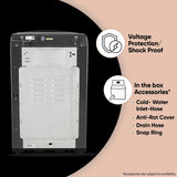 LG 7 Kg 5 Star Smart Inverter Technology Fully Automatic Top Load Washing Machine (T70VBMB1Z, Auto Prewash, Turbodrum, Stainless Steel drum, LED Display, Smart Diagnosis Middle Black)-OPENBOX