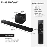 SAMSUNG SOUNDBAR HW-Q800F/XL BLK-open box