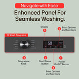 LG 8 Kg, 5 Star, Wi-Fi, Direct Drive Technology, Steam Wash, 6 Motion DD, Fully-Automatic Front Load - OPEN BOX