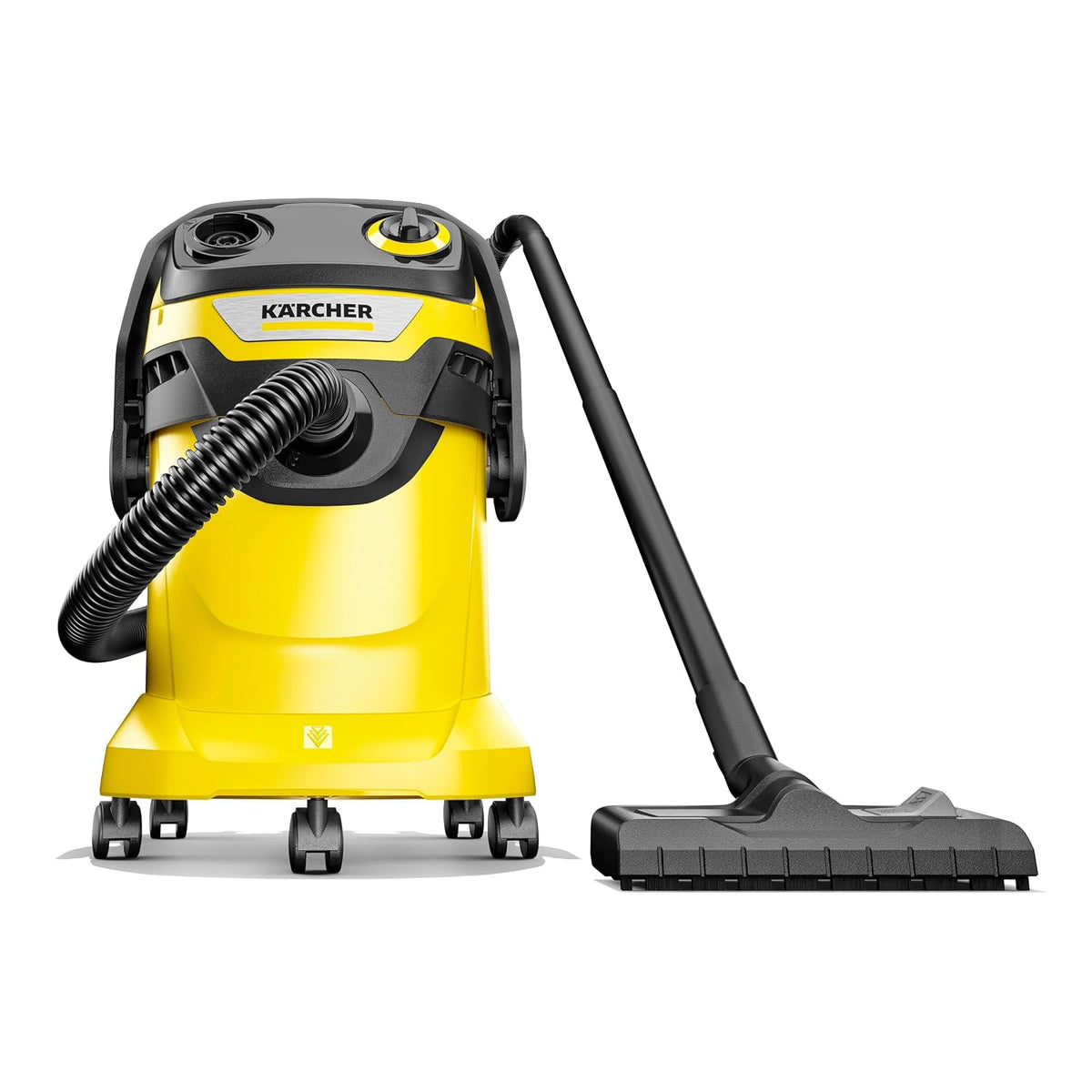 Karcher Wd 5 V Wet & Dry Vacuum Cleaner, 28kPa Suction Power, 25L Tank, 1100W, Flat-Pleat Filter, Blower Function, Cartridge Filter & Fleece Filter Bag, for Home, Car & Garage Cleaning, German Tech - OPEN BOX