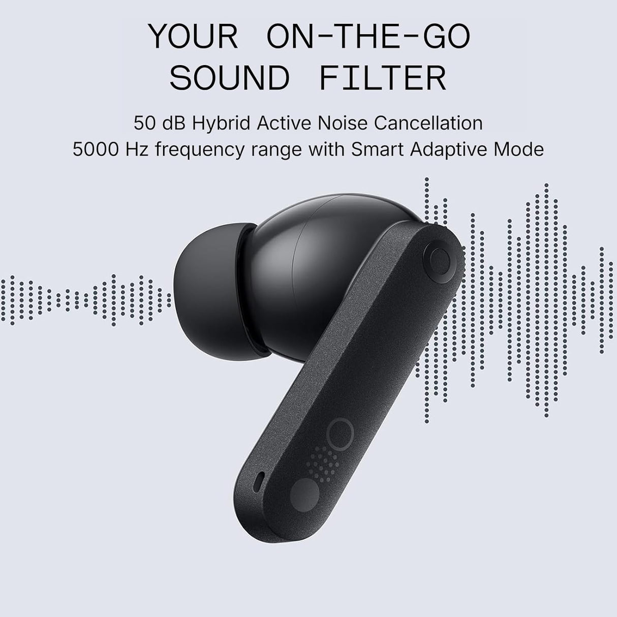 CMF Buds Pro 2 Wireless Earbuds, Hi-Res Audio with LDAC, 50 dB Hybrid Noise Cancelling Earbuds, Ultra Bass Technology, Bluetooth 5.3, 43H Play Time with Charging Case, 6 HD Mics Headphones, Dark Grey(OPENBOX)