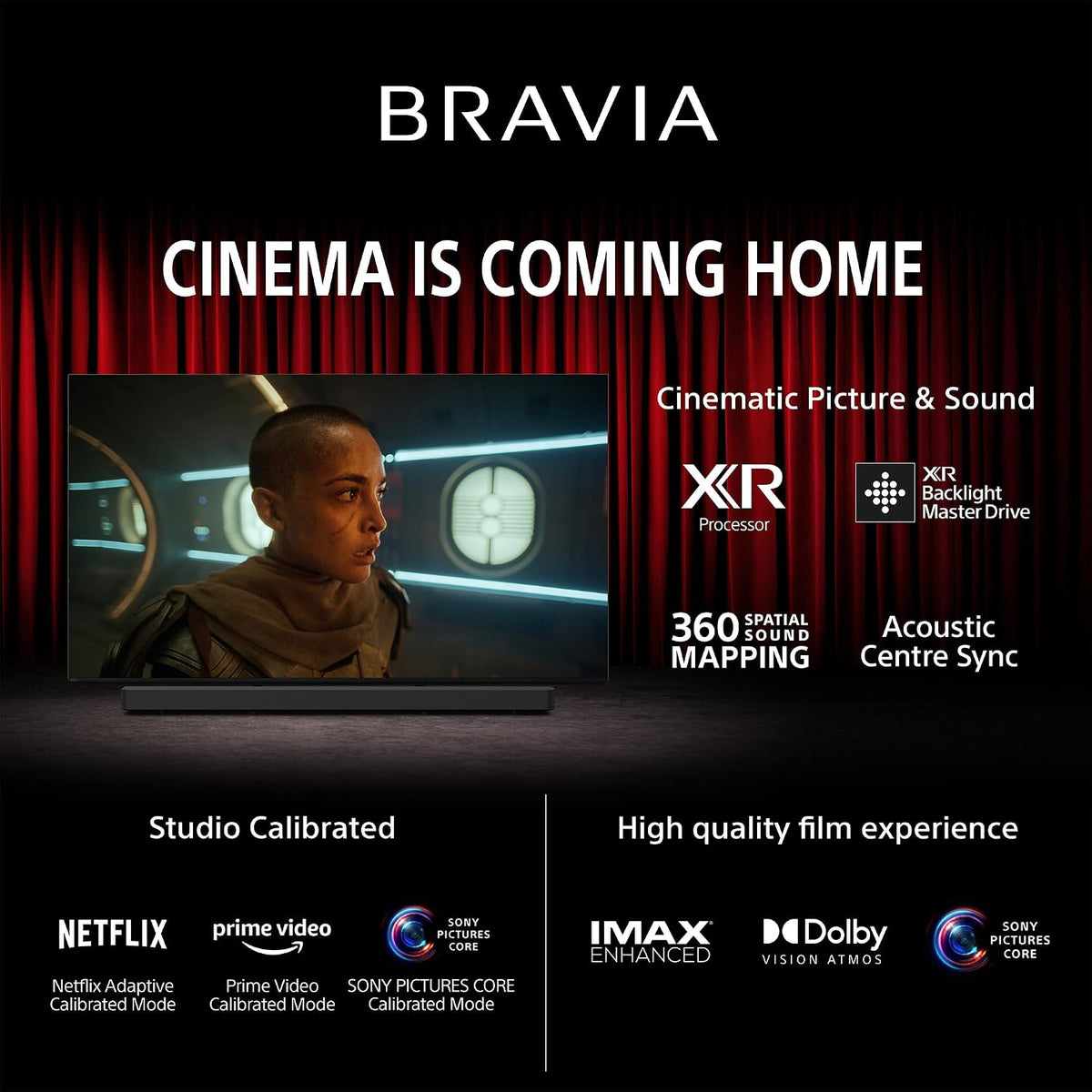 Sony 139 cm (55 inches) BRAVIA 7 4K Ultra HD AI Smart Mini LED Google TV K-55XR70-OPEN BOX