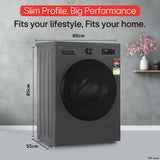 LG 8 Kg, 5 Star, Wi-Fi, Direct Drive Technology, Steam Wash, 6 Motion DD, Fully-Automatic Front Load - OPEN BOX