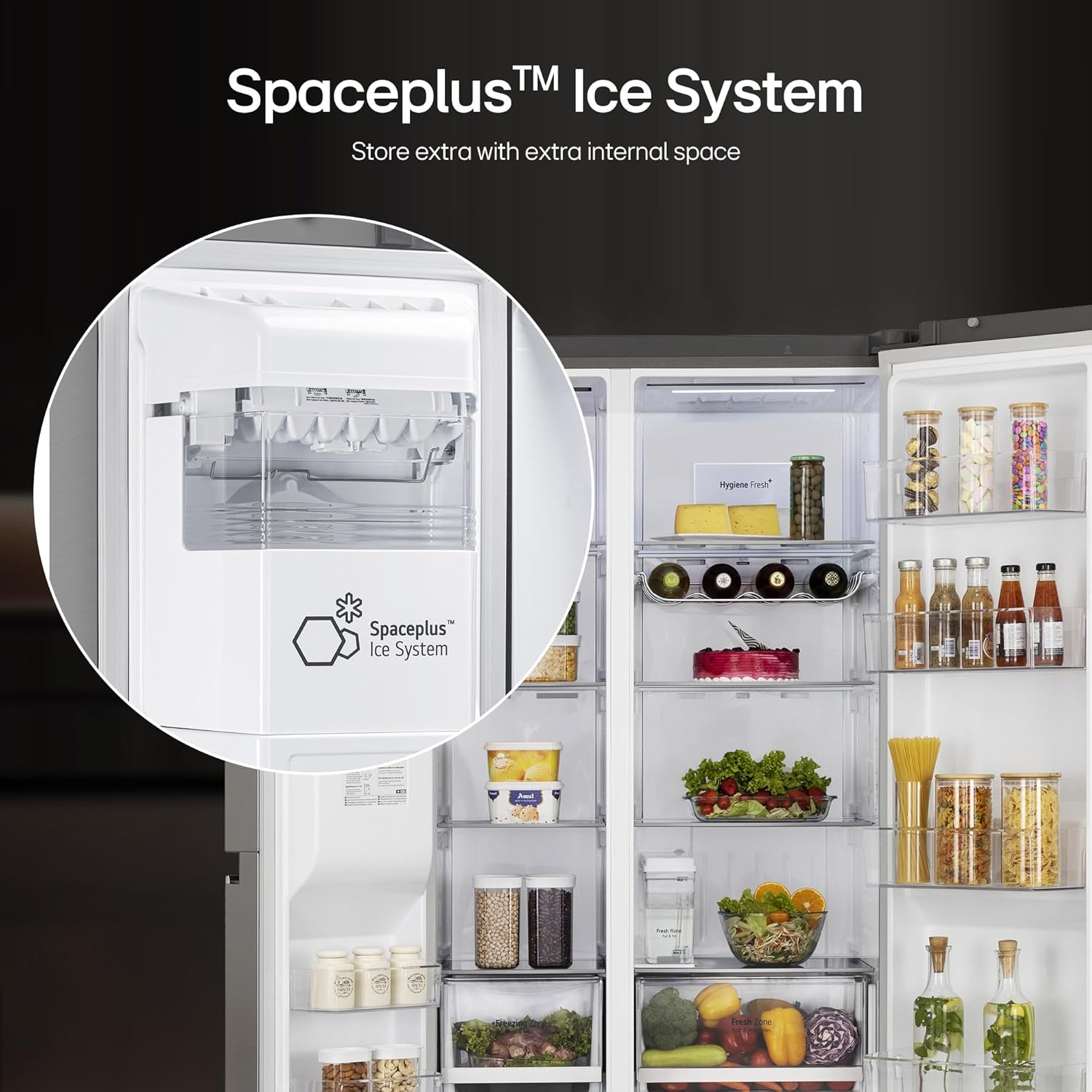 LG 630 Litres 3 Star Frost Free Side by Side Door Smart Wifi Enabled R – mobex.in