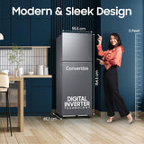 Samsung 236 L, 3 Star, Convertible, Digital Inverter Frost Free Double Door Refrigerator (RT40H28U3THL, Silver, Refined Inox, 2026 Model)-OPEN BOX
