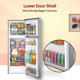 LG 251 L, 1 Star, Frost-Free Smart Inverter Double Door Refrigerator with Smart Mode (GLT2516WWPZ, Shiny Steel, Multi Air Flow Cooling with Max Fresh Zone, 2026 Model)-OPEN BOX