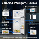 Samsung 467 L, 3 Star, Convertible 5-in-1, Digital Inverter, Frost Free Double Door, Bespoke AI WiFi Refrigerator (RT80H51C3KHL, Luxe Black, 2026 Model)-OPEN BOX