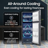 Samsung 236 L, 3 Star, Convertible, Digital Inverter Frost Free Double Door Refrigerator (RT40H28U3THL, Silver, Refined Inox, 2026 Model)-OPEN BOX