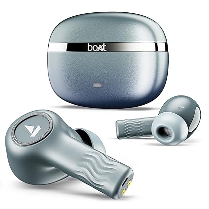 boAt Nirvana Ion ANC TWS Earbuds (Crystal Black) AND (Blazing Comet)