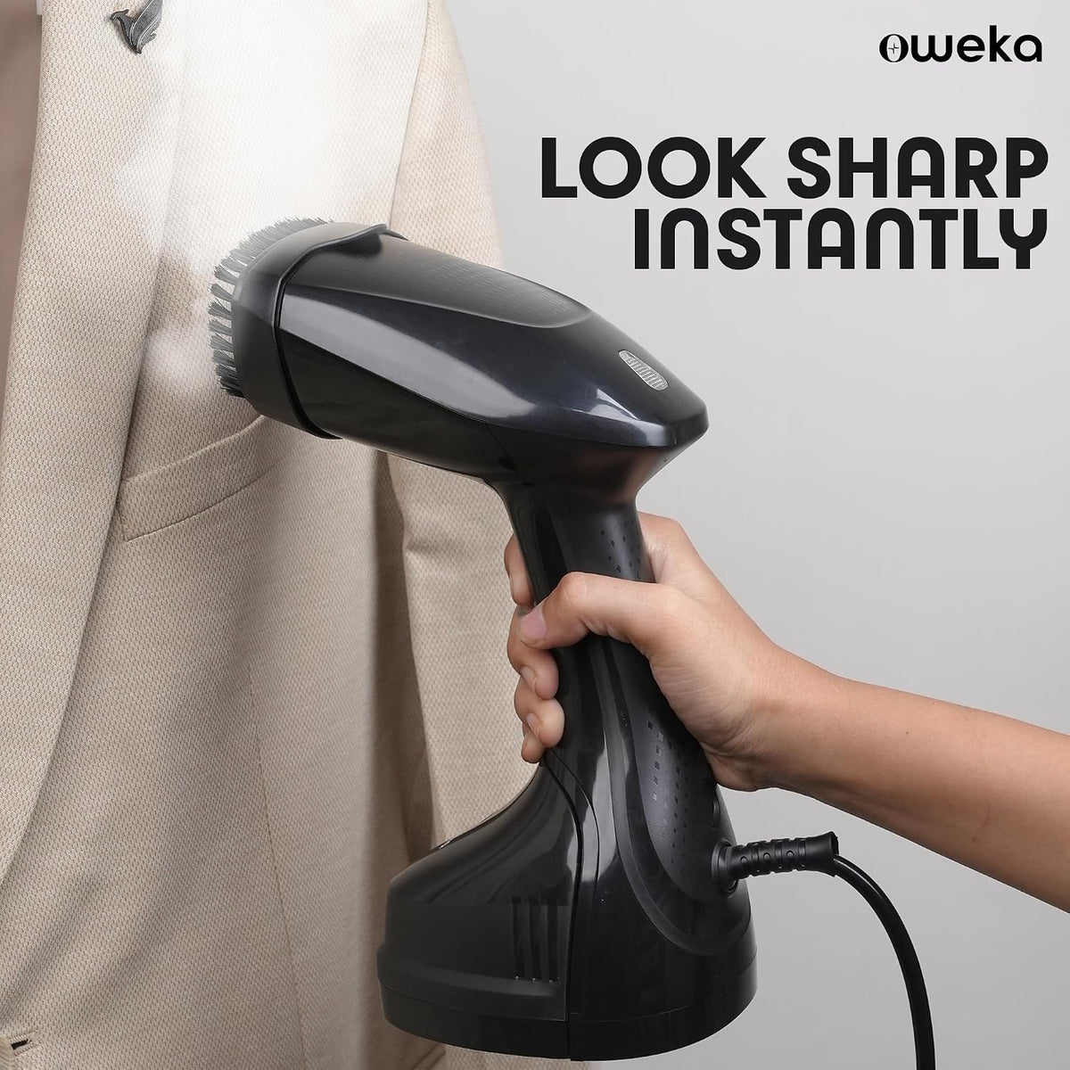 OGS 1351 Garment Steamer for Clothes, Steam Iron - Vertical & Horizontal Steaming up to 20g/min, Travel Iron, 1350 Watt, 250 ml Water Tank & 25 sec Fast Heating - OPEN BOX