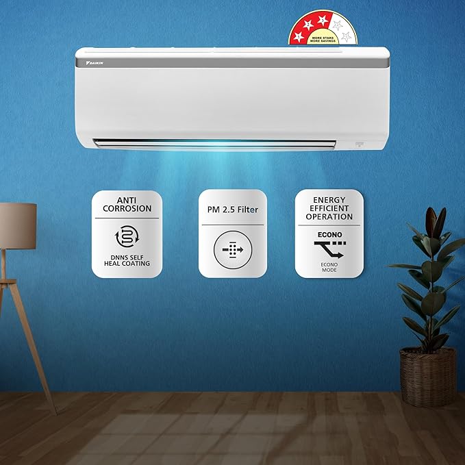Daikin Split AC, 0.8 Ton, 3 Star, FTL28UV Model ( OPENBOX)