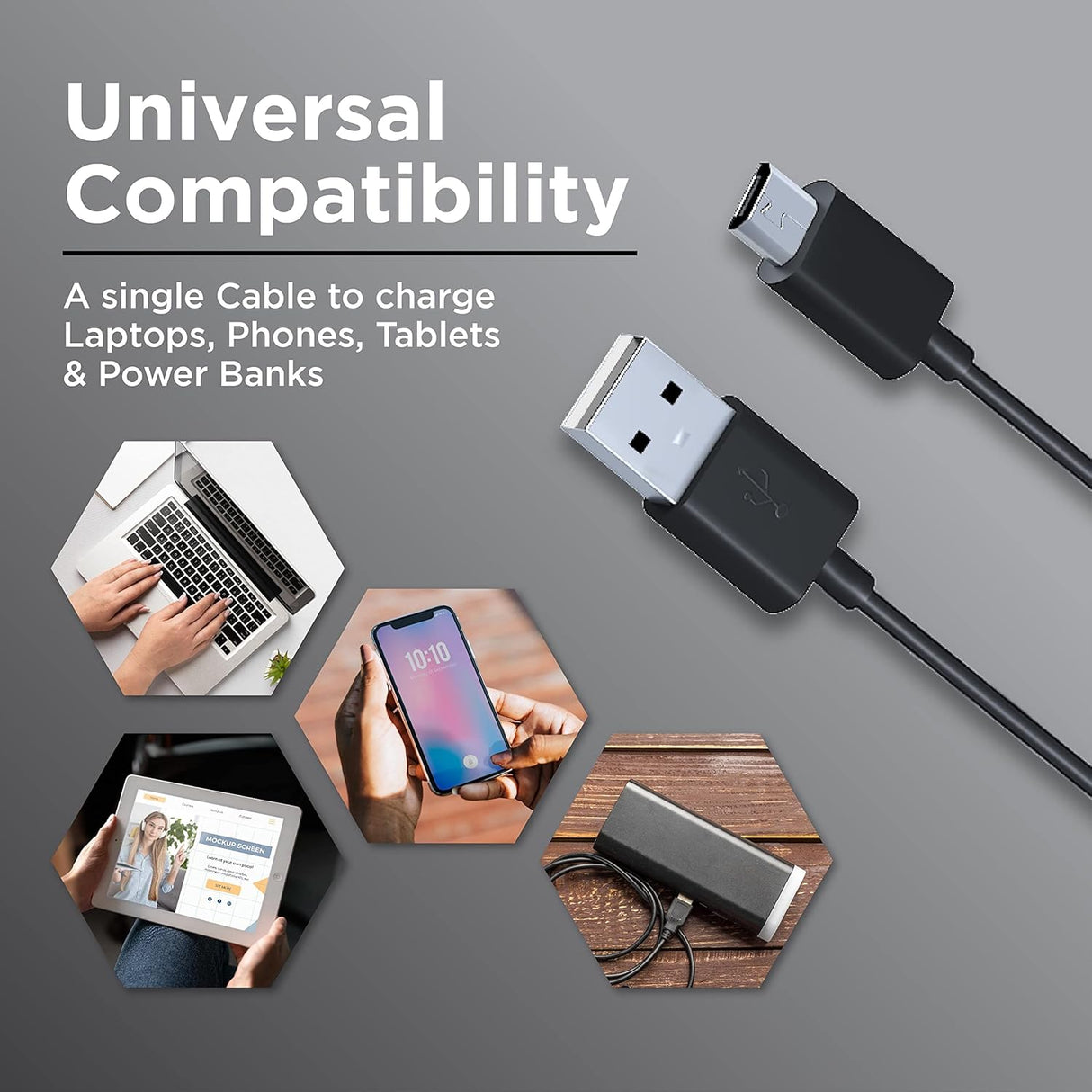 Croma MicroUSB Cable 1.2M CRCMA0101SMU12