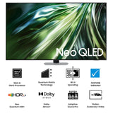 Samsung 163 cm (65 inches) 4K Ultra HD Mini LED AI Smart Neo-QLED TV QA65QN90DAULXL (Carbon Silver)-OPEN BOX