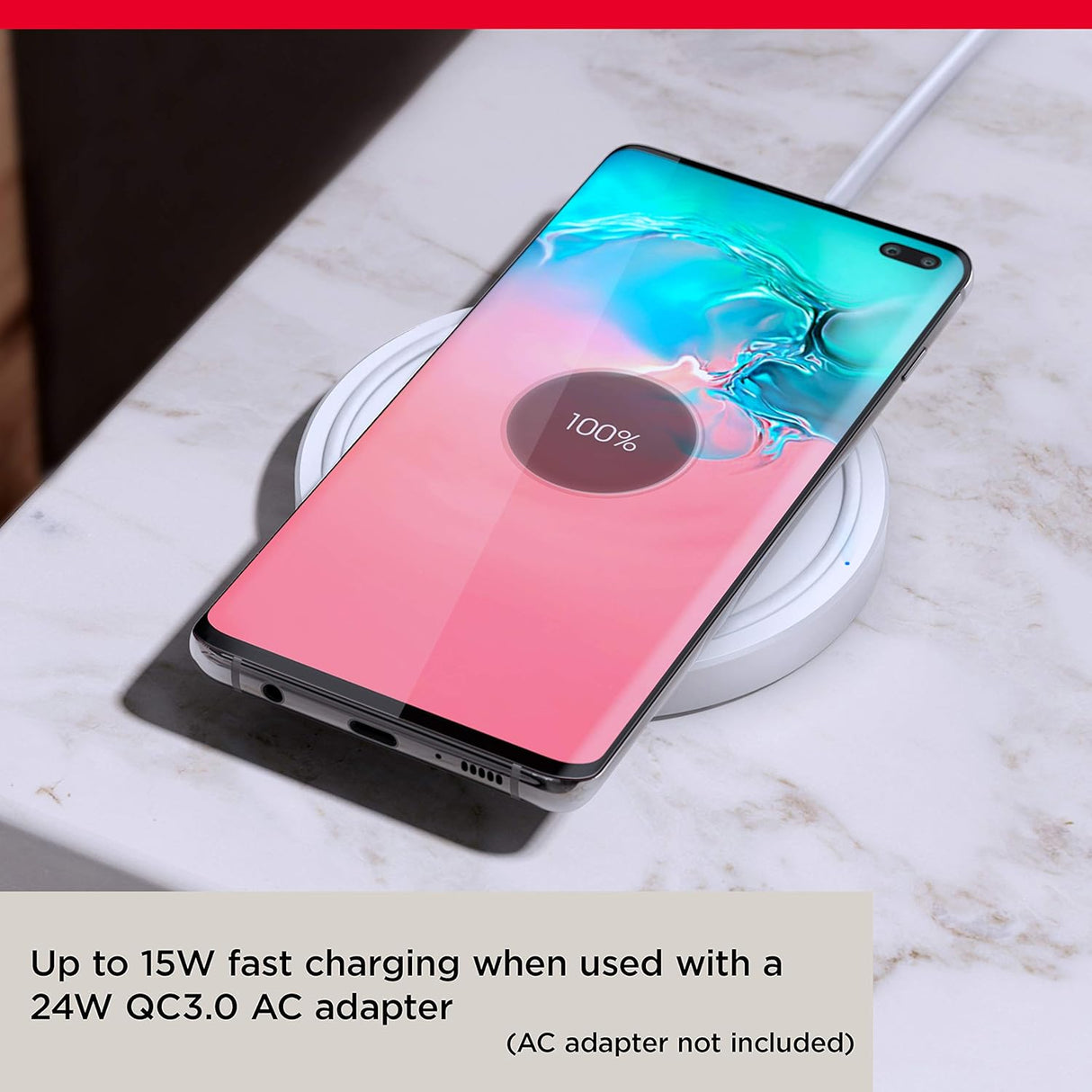 SanDisk iXpand Wireless Charger 15W with QC 3.0 and Type-C Cable