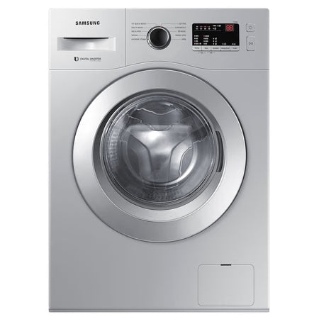 Samsung 6.0 Kg Inverter 5 Star Hygiene Steam Fully-Automatic Front Loading Washing Machine (WW60R20GLSS/TL, Silver, In-built Heater) -OPEN BOX